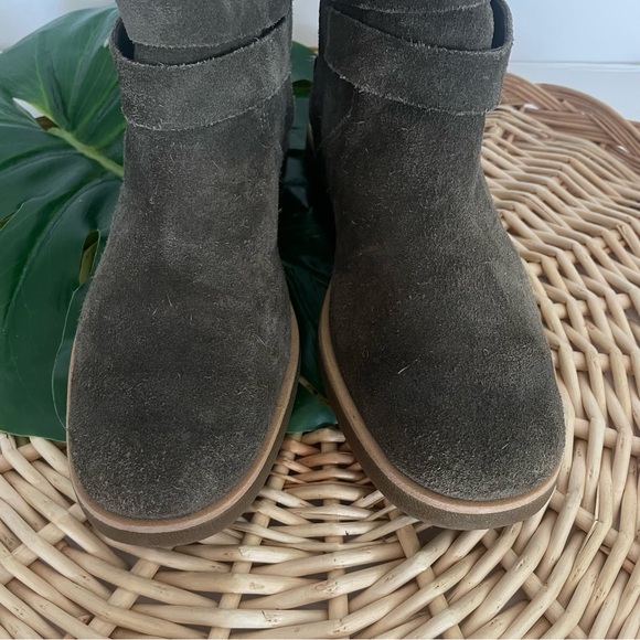 UGG Josefene women’s green suede double strap ankle boot buckle detailing size 6 - Picture 6 of 16